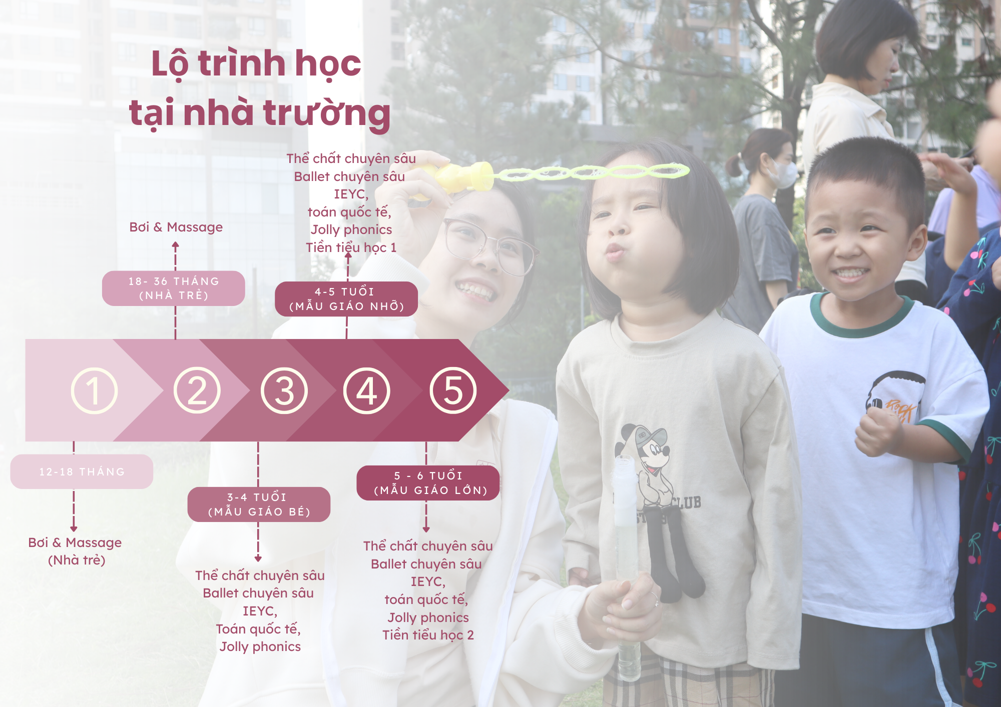 Lộ trình học tại Havig Kinder cho các bậc phụ huynh tham khảo
